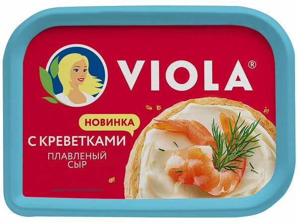 Сыр плавленый Viola с креветками 35%, 400г