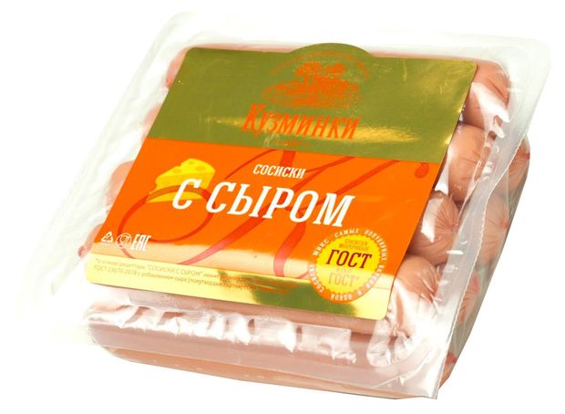 

Сосиски Кузминки с сыром 420 г