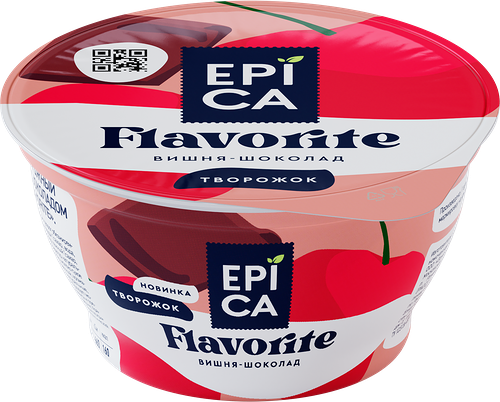 Десерт творожный Epica Flavorite Вишня-шоколад 8.1% 130 г