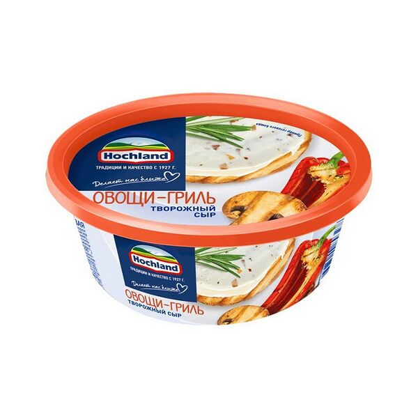 Сыр творожный Hochland Овощи-гриль 60% 140г