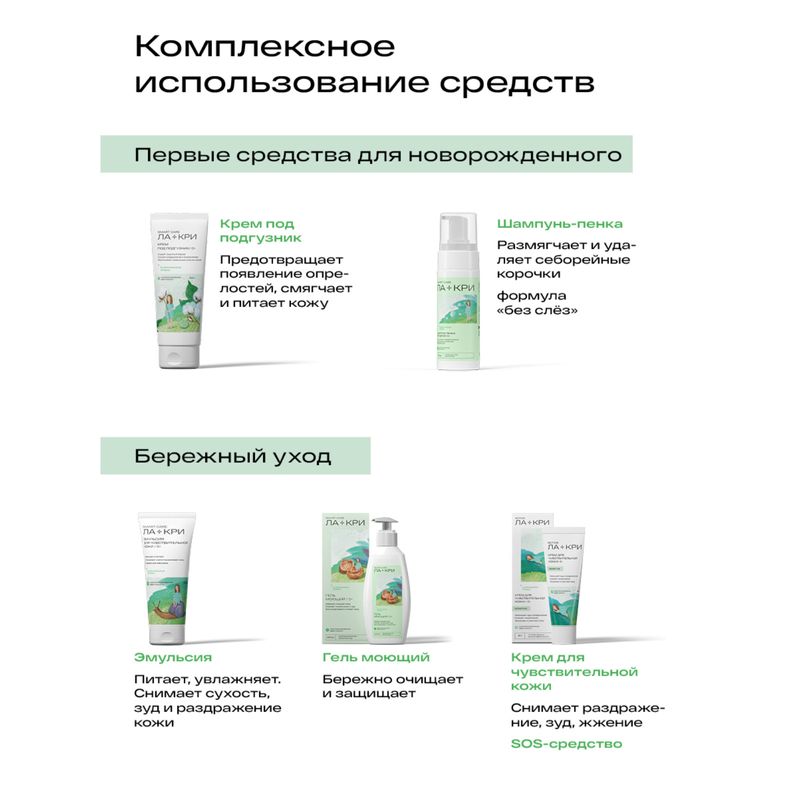 

Эмульсия Ла-Кри Smart Care для чувствительной кожи 0+ 200 мл