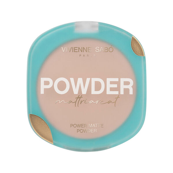 Пудра для лица Vivienne Sabo Mattriarcat компактная матирующая тон 01 Светло-бежевый