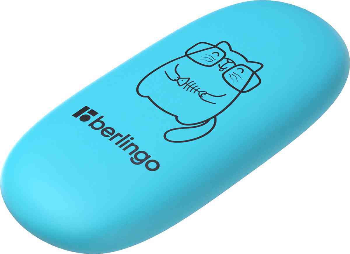 

Ластик Berlingo Lazy Cats овальный 4.9х2.3х0.9 см