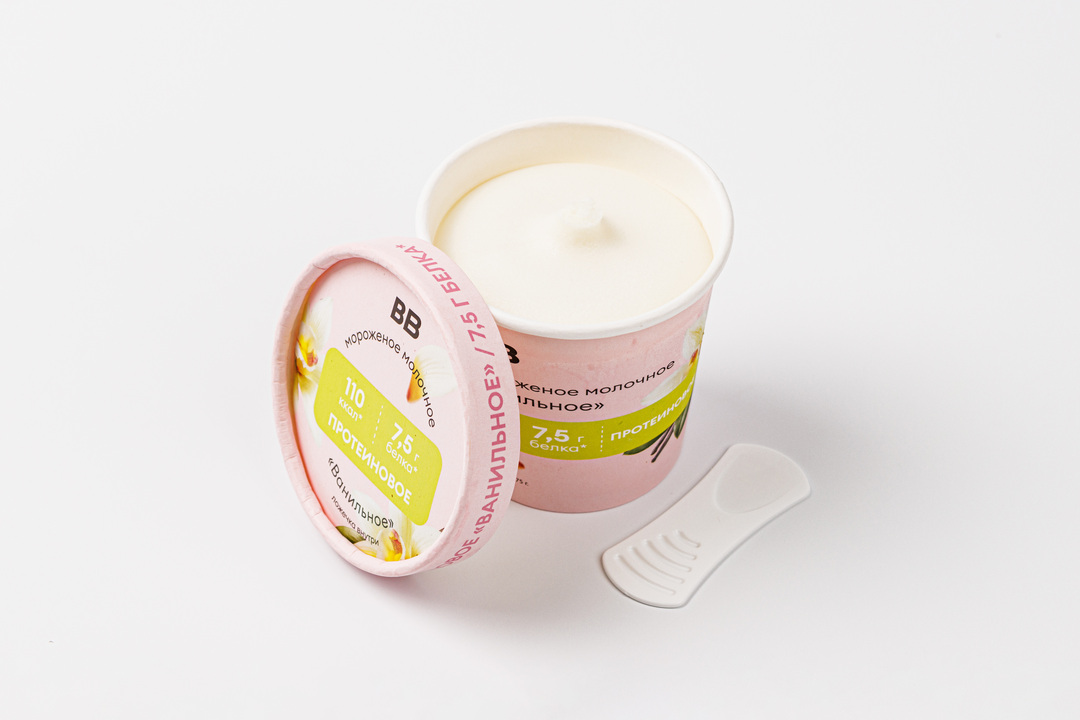 

Мороженое ВкусВилл молочное протеиновое Ванильное 75 г