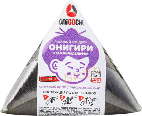 

Онигири Onigochi Филадельфия краб 120 г