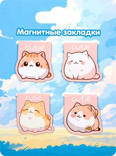 

Закладки магнитные Крок&Дилли Сutie 4 шт