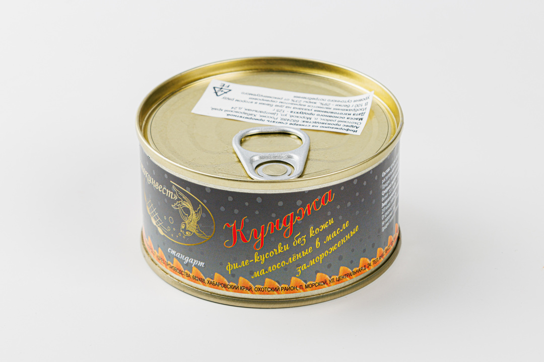 

Кунджа филе замороженная кусочки без кожи малосоленые в масле 130 г