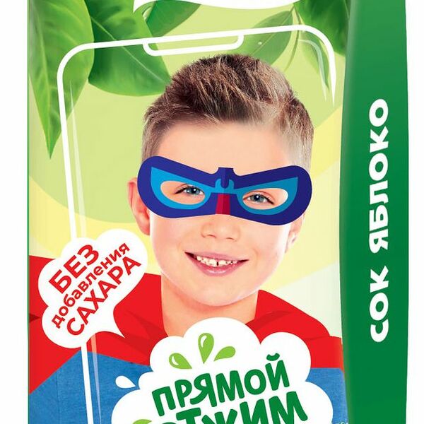 Сок Сады Придонья Kids Яблоко прямого отжима с мякотью, с 4 месяцев 200 мл