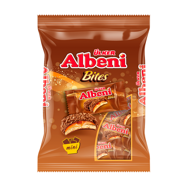Печенье Ulker Albeni Bites с карамелью в молочном шоколаде и с крошками печенья, 500 г