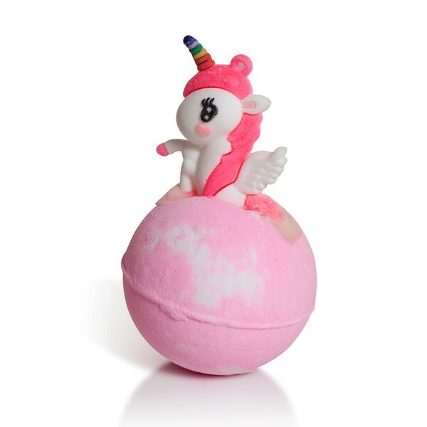 Бомбочка для ванны Girl Power с игрушкой единорогом