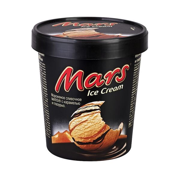 Сливочное мороженое Mars с карамелью ведерко 300 г