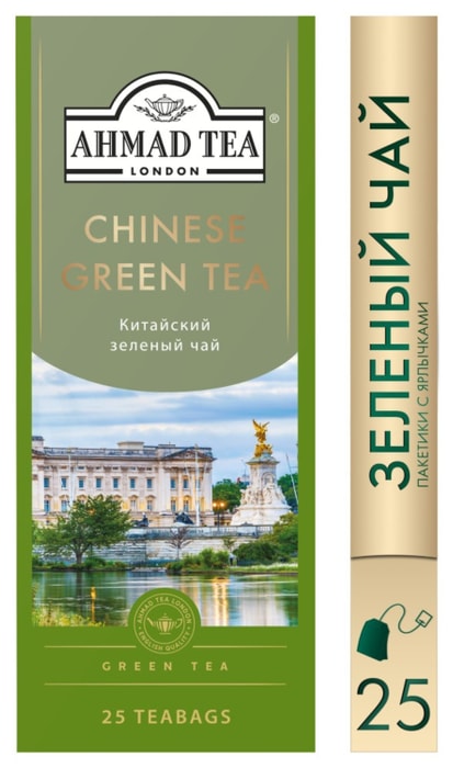 

Чай зеленый Ahmad Tea Китайский в пакетиках 1.8 г 25 шт.