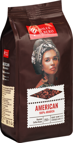 

Кофе зерновой Dolce Albero American 250 г