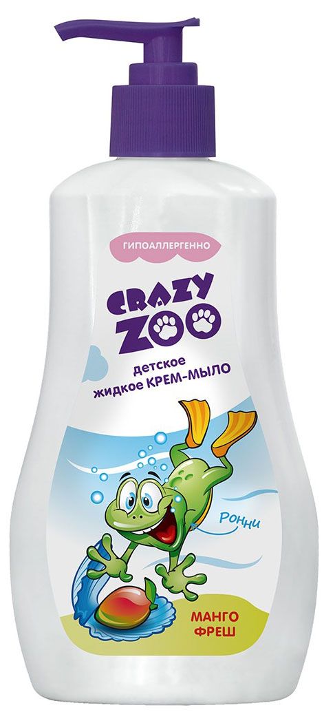 

Жидкое крем-мыло детское CRAZY ZOO с ароматом манго 280 г