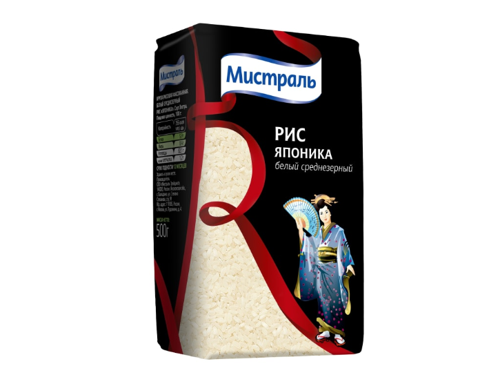 

Рис Мистраль Японика белый среднезерный 500 г