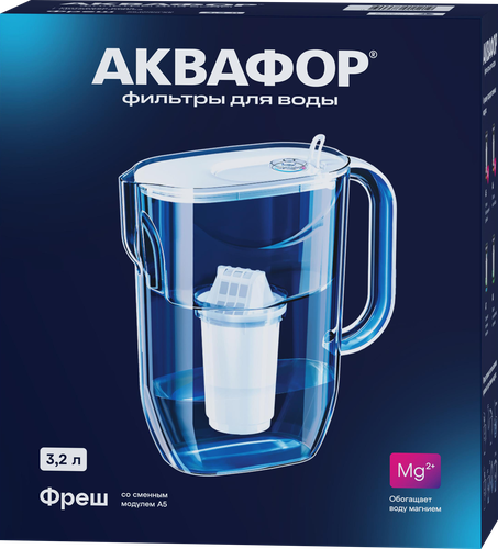 

Фильтр-кувшин Аквафор Фреш со сменным модулем А5 3.2 л