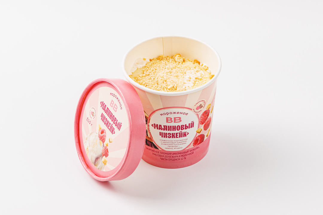 

Мороженое ВкусВилл Малиновый чизкейк 310 г