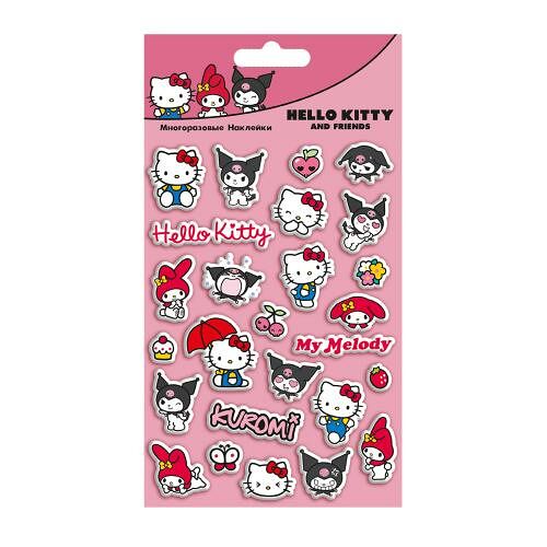 Наклейки объемные Hello Kitty и друзья