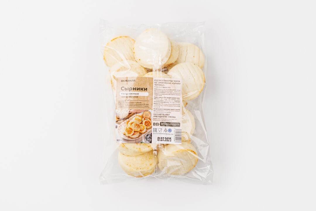 

Сырники творожные замороженные, 800 г