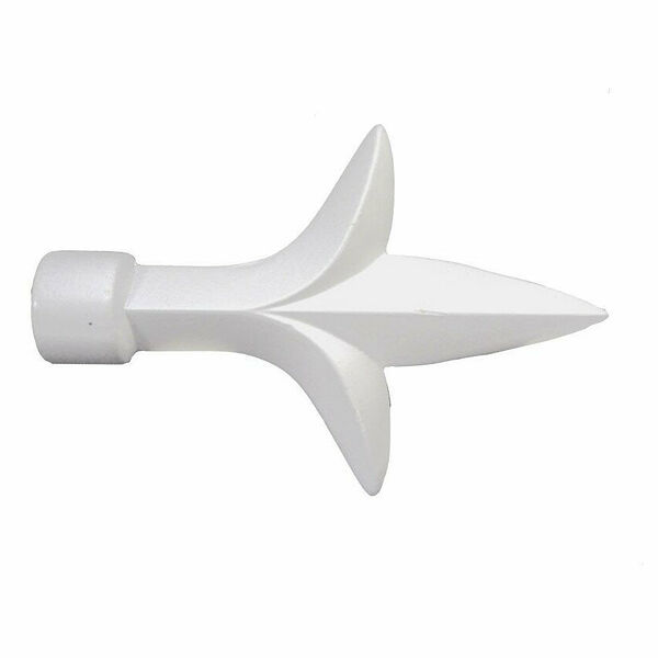 Наконечник для карниза HOME ACCESSORY 20.16.604 металлический белый лотос