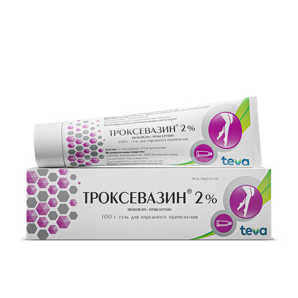 Троксевазин 2% 100 гр гель