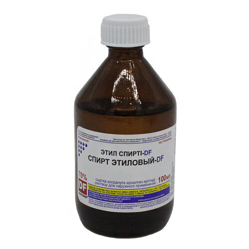 Спирт этиловый DF 70% 100 мл флак
