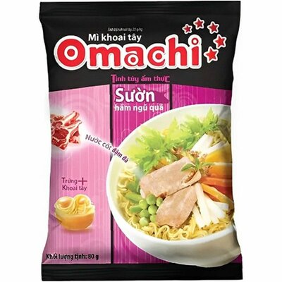 Лапша Omachi со вкусом супа на рёбрышках быстрого приготовления 79 г