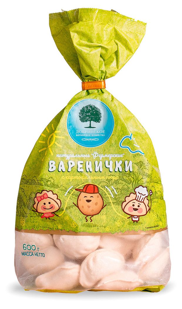 

Варенички Добринское фермерское хозяйство Фермерские с картофельным пюре 600 г