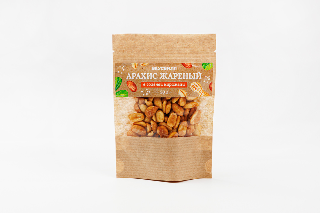 

Арахис ВкусВилл жареный в соленой карамели 50 г