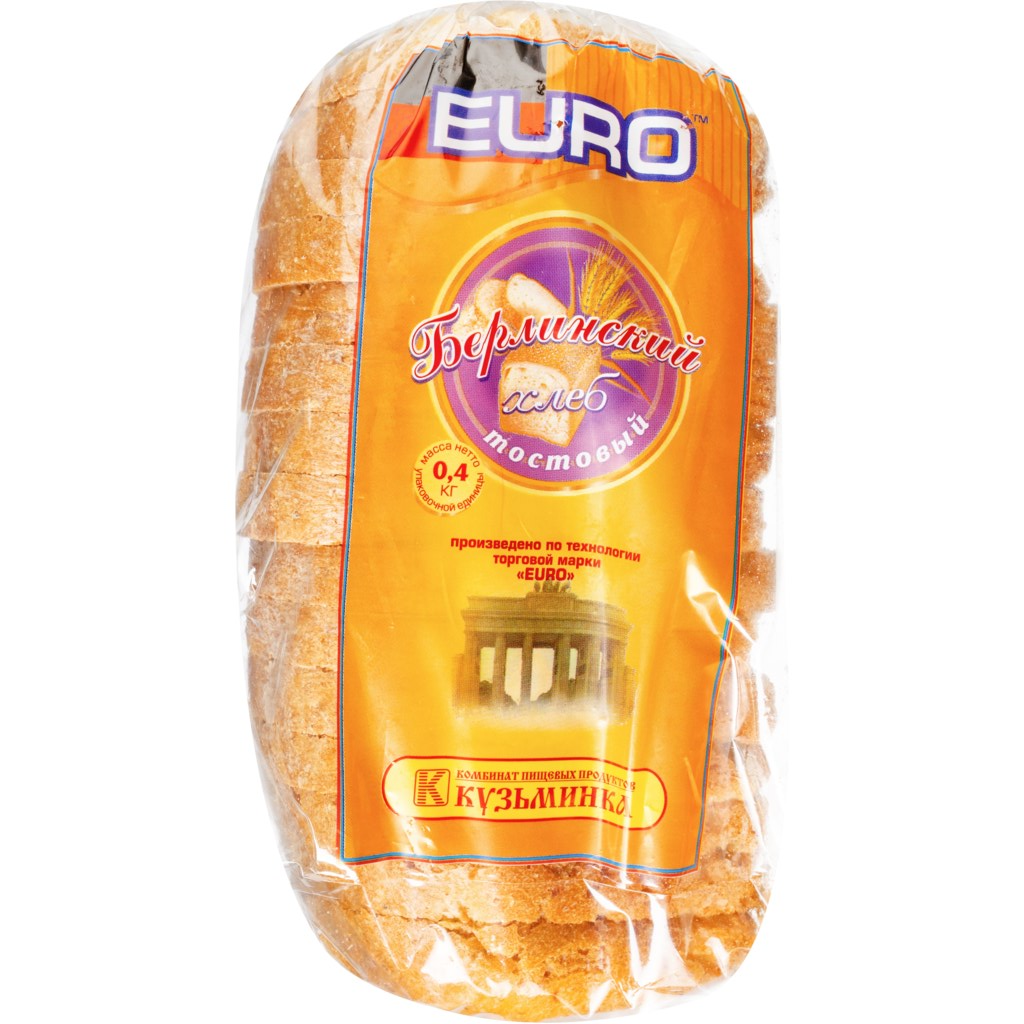 

Хлеб зерновой Кузьминка Берлинский тостовый 400 г