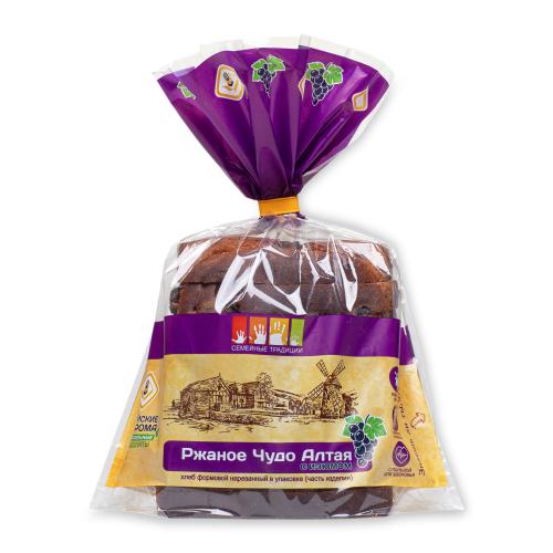 

Хлеб Алтайские закрома Ржаное чудо с изюмом 300 г