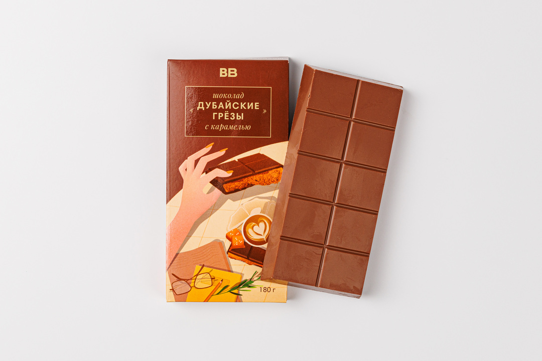 

Шоколад ВкусВилл Дубайские грезы с карамелью 180 г