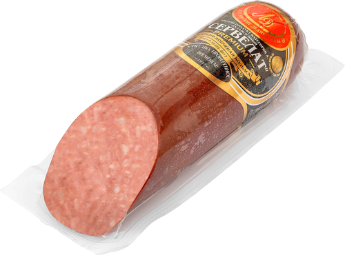 

Колбаса Луганские деликатесы Сервелат Premium варено-копченая, весовая