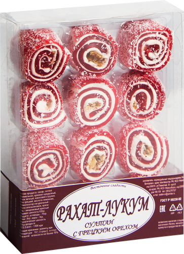 

Рахат-лукум Восточные сладости Султан с грецким орехом 275 г