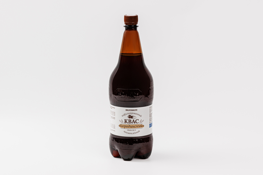 

Квас ВкусВилл Бородинский нефильтрованный 1420 мл