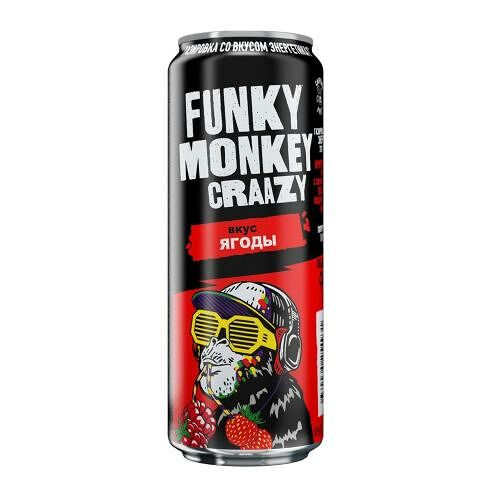 Напиток Funky Monkey Craazy Ягоды безалкогольный 450 мл