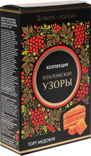 

Торт Лента Медовик Русские узоры Хохлома, 360 г