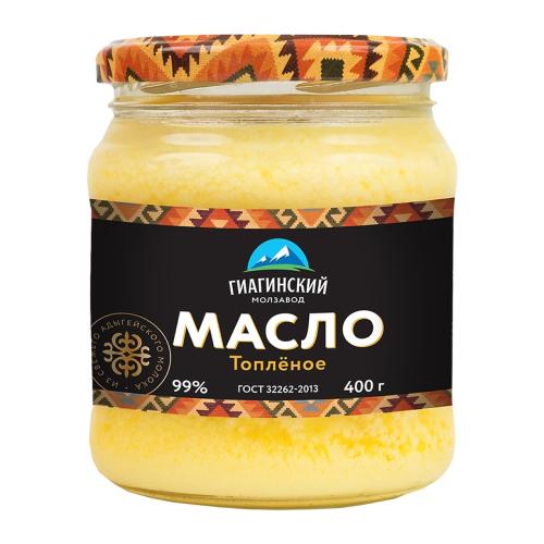 

Масло топлёное Гиагинский молзавод натуральное 99% 400 г