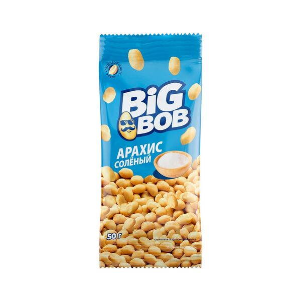 Арахис Big Bob отборный жареный соленый 50г