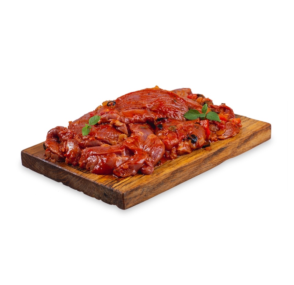 

Филе бедра индейки Почти Готово в соусе по-средиземноморски для запекания охлажденное вес