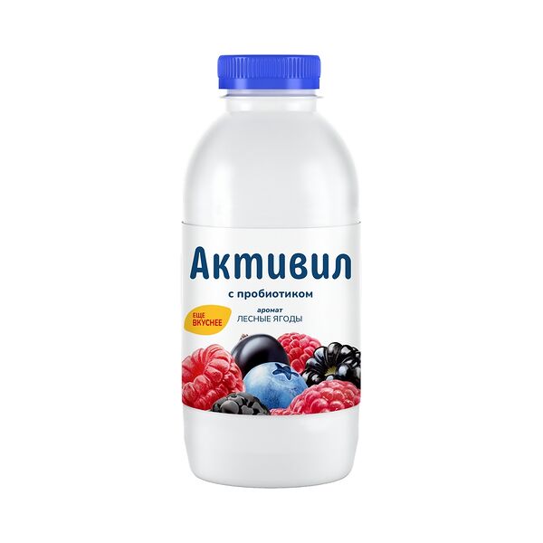 Бионапиток к/м Активил 2,0% сладкий с ароматом лесных ягод ПЭТ 500г