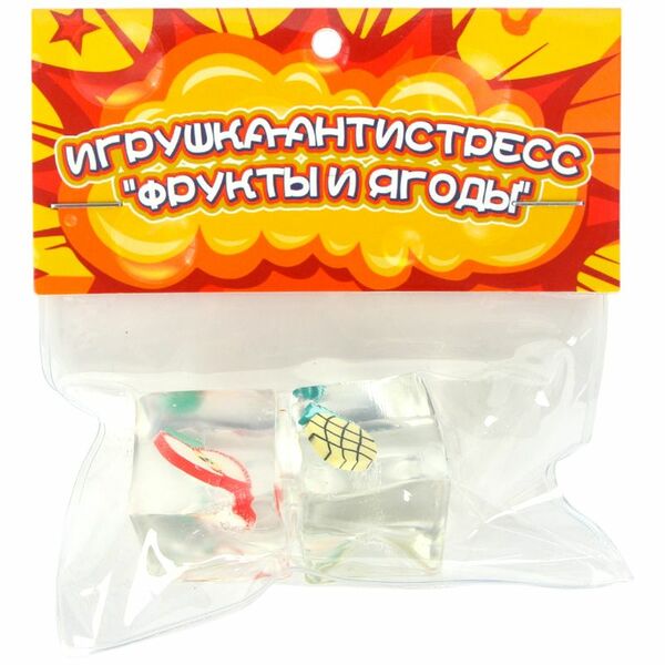 Игрушка-антистресс Yiwu Unionline Фрукты и ягоды, 1 шт в ассортименте