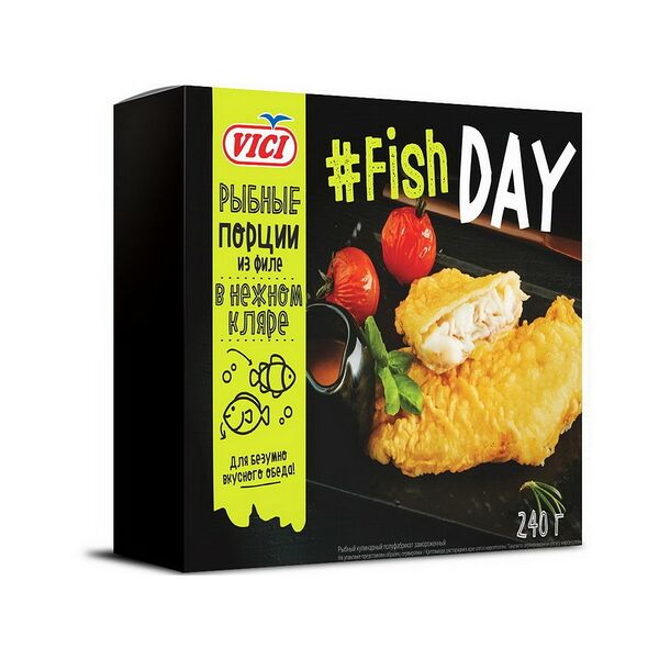 РКП: минтай филе порции в нежном кляре обжарен. замор. 