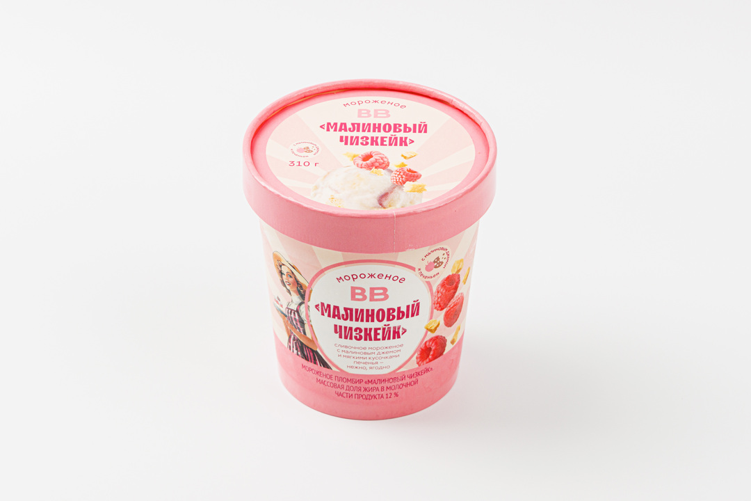 

Мороженое ВкусВилл Малиновый чизкейк 310 г