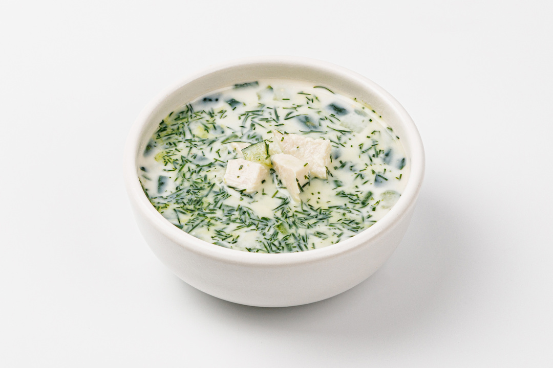 

Окрошка ВкусВилл на кефире с курицей, 210 г