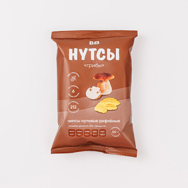Чипсы нутовые со вкусом грибов 50 г