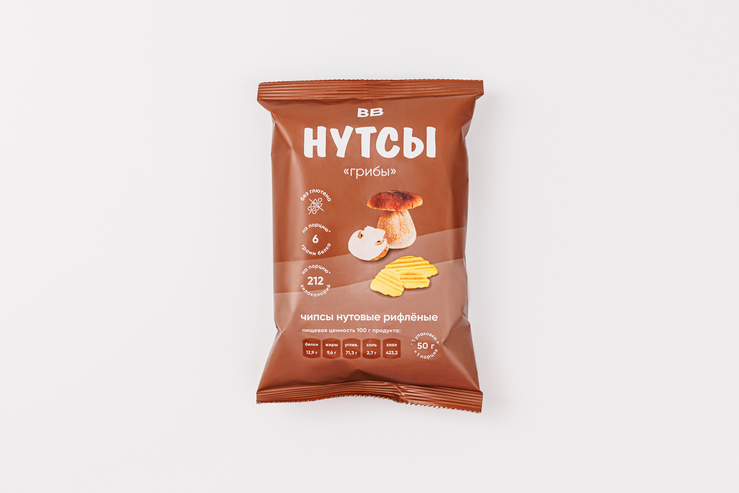 

Чипсы нутовые со вкусом грибов 50 г