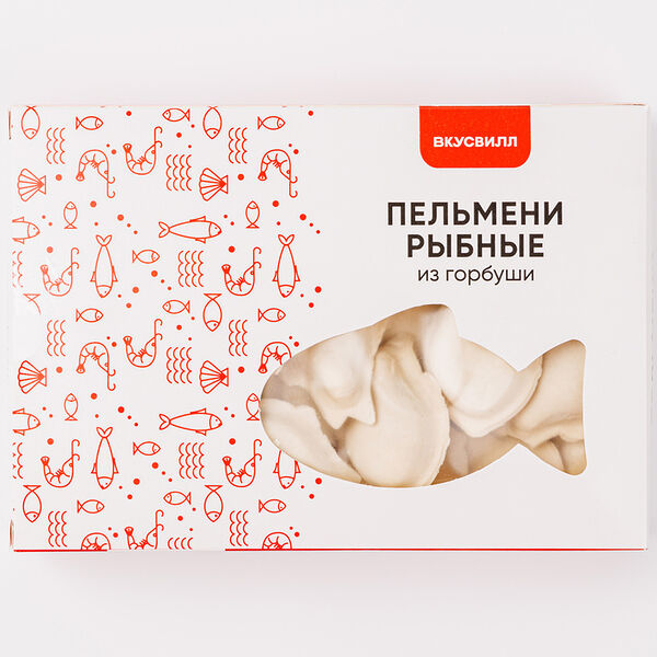 Пельмени ВкусВилл рыбные из горбуши, 500 г