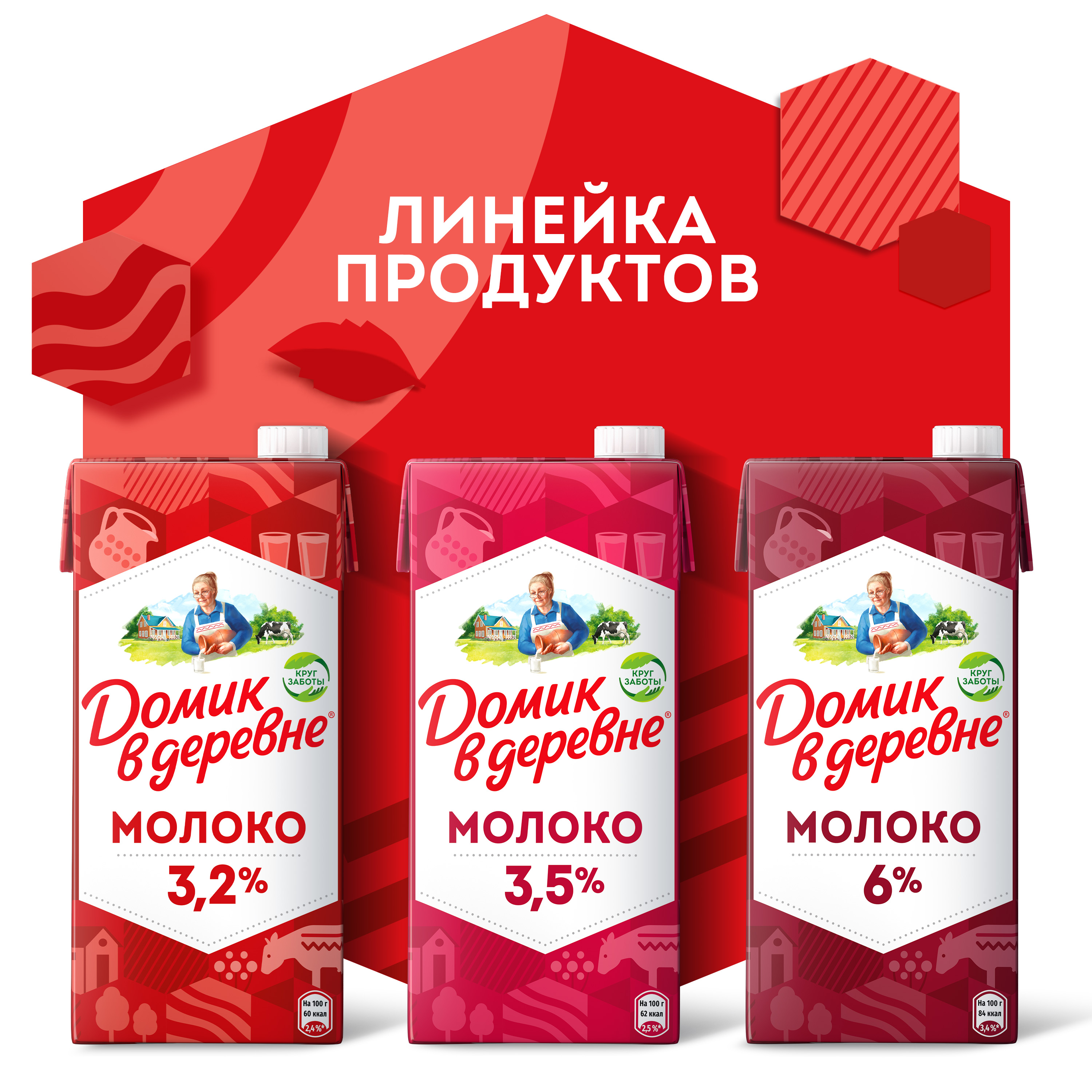 

Молоко стерилизованное Домик в деревне 3.2% 950 г