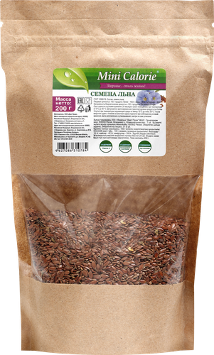 

Семена льна Mini Calorie очищенные 200 г
